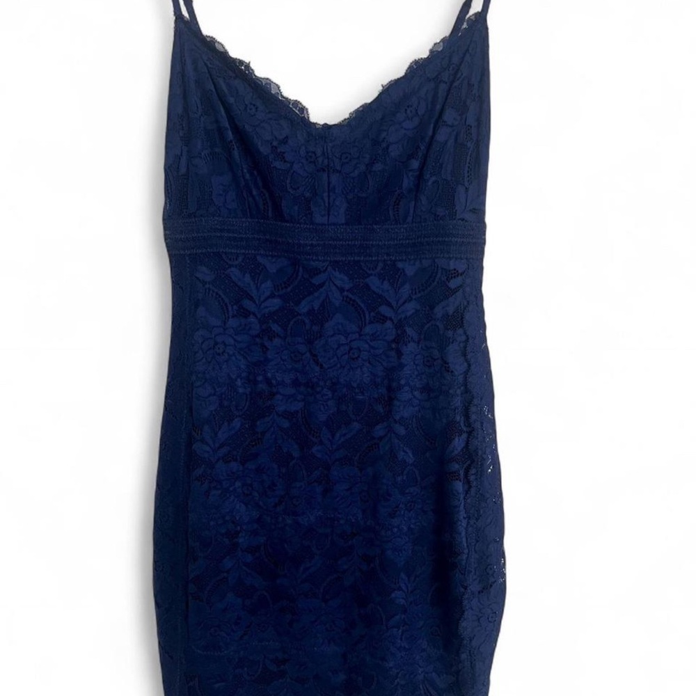Guess Elegant Navy Blue Lace Dress 💙 - Picture 2 of 5